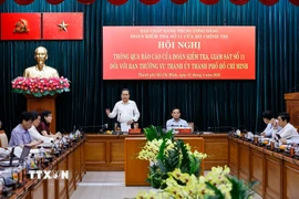 Chủ tịch Quốc hội Trần Thanh Mẫn phát biểu quán triệt, định hướng nội dung và chương trình Hội nghị. (Ảnh: Doãn Tấn/TTXVN)
