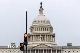 Tòa nhà Quốc hội Mỹ ở Washington D.C. (Ảnh: THX/TTXVN)