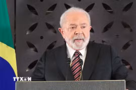 Tổng thống Brazil Lula da Silva. (Ảnh: Kyodo/TTXVN)