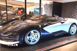 Một số mẫu xe Ferrari được trưng bày tại Italy. (Ảnh minh họa: Thanh Hải/TTXVN)