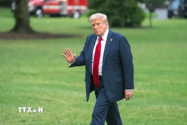Tổng thống Mỹ Donald Trump tại Nhà Trắng, Washington, D.C. (Ảnh: THX/TTXVN)