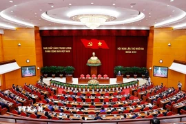 Hội nghị lần thứ 13 Ban Chấp hành Trung ương Đảng khóa XIII. (Ảnh: Doãn Tấn/TTXVN)