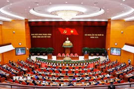 Hội nghị lần thứ 13 Ban Chấp hành Trung ương Đảng khóa XIII. (Ảnh: Doãn Tấn/TTXVN)