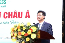 Ông Trần Anh Dũng, Phó Chủ tịch UBND tỉnh Ninh Bình, phát biểu tại hội nghị. (Ảnh: Đức Phương/TTXVN)