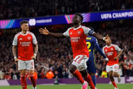 Bukayo Saka đưa Arsenal vào chung kết Champions League. (Nguồn: Guardian)