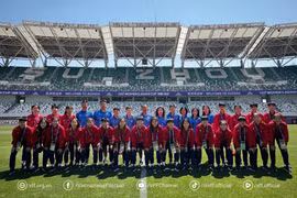 U17 nữ Việt Nam tự tin bước vào trận tứ kết với U17 nữ Australia. (Nguồn: VFF)