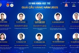 Danh sách 10 nhà khoa học trẻ nhận Giải thưởng Khoa học công nghệ Quả Cầu Vàng năm 2025.