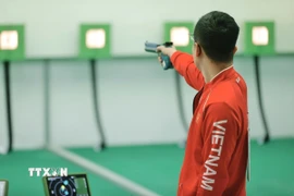 Bắn súng Việt Nam giành thêm 2 HCV tại SEA Games 33. (Ảnh: Minh Quyết/TTXVN)