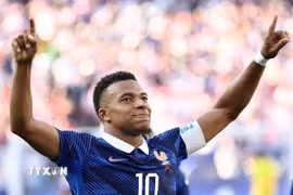 Mbappe ghi bàn thắng duy nhất từ chấm 11m giúp Pháp vào vòng tứ kết World Cup 2026. (Ảnh: AFP/TTXVN)