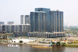 Không khí Thành phố Hồ Chí Minh ở mức không tốt cho nhóm nhạy cảm. (Ảnh: Hồng Đạt/TTXVN)