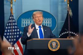 Tổng thống Mỹ Donald Trump. (Ảnh: THX/TTXVN)
