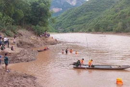 Khu vực 2 chị em bị nước. (Nguồn: Báo Tiền phong)