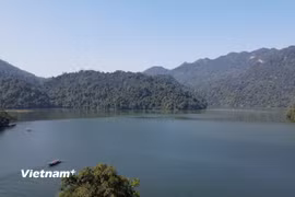 Hồ Ba Bể, điểm đến không thể bỏ qua khi đặt chân tới Bắc Kạn. (Ảnh: Vietnam+)