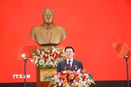 Míttinh trọng thể kỷ niệm 70 năm Ngày thành lập Đảng Nhân dân cách mạng Lào