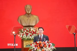 Míttinh trọng thể kỷ niệm 70 năm Ngày thành lập Đảng Nhân dân cách mạng Lào