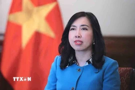 Thứ trưởng Bộ Ngoại giao Lê Thị Thu Hằng. (Ảnh: An Đăng/TTXVN)