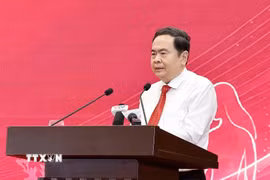 Chủ tịch Quốc hội Trần Thanh Mẫn phát biểu. (Ảnh: Doãn Tấn/TTXVN)