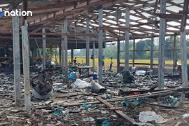 Hiện trường vụ nổ. (Nguồn: nationthailand)