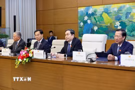 Chủ tịch Quốc hội Trần Thanh Mẫn phát biểu. (Ảnh: Doãn Tấn/TTXVN)