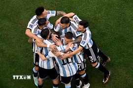 Argentina sẵn sàng cho hành trình bảo vệ ngôi vương. (Ảnh: AFP/TTXVN)