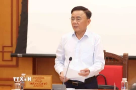 Đồng chí Trần Cẩm Tú, Ủy viên Bộ Chính trị, Thường trực Ban Bí thư. (Ảnh: Phương Hoa/TTXVN)