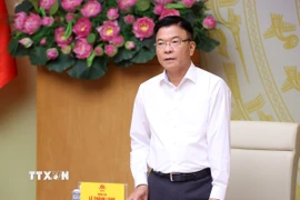 Phó Thủ tướng Lê Thành Long phát biểu kết luận. (Ảnh: Văn Điệp/TTXVN)