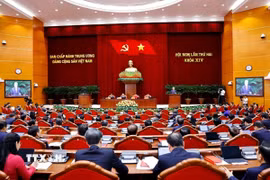 Tổng Bí thư Tô Lâm phát biểu khai mạc Hội nghị lần thứ hai Ban Chấp hành Trung ương Đảng khóa XIV. (Ảnh: Doãn Tấn/TTXVN)