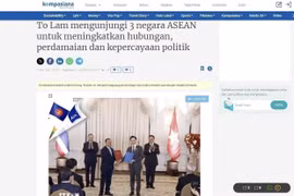 Bài báo đăng trên trang Kompasiana của Indonesia. (Ảnh: TTXVN phát)