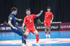 Futsal Việt Nam vào tứ kết với vị trí nhì bảng. (Nguồn: VFF)