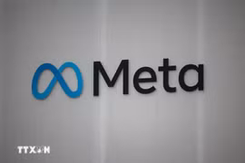 Biểu tượng của Tập đoàn Meta. (Ảnh: AFP/TTXVN)