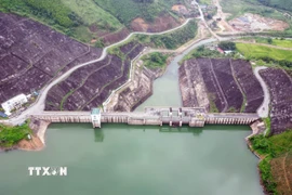 Hồ chứa nước Ngòi Giành. (Ảnh: Tạ Toàn/TTXVN)
