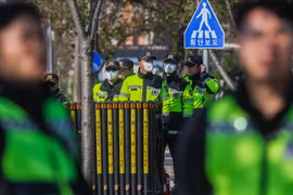 Lực lượng cảnh sát Hàn Quốc.