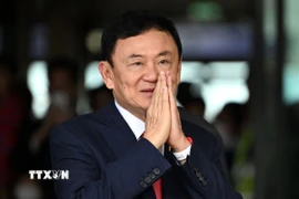 Cựu Thủ tướng Thái Lan Thaksin Shinawatra. (Ảnh: AFP/TTXVN)