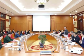 Phiên họp Thường trực Tiểu ban Tổ chức phục vụ Đại hội XIV của Đảng