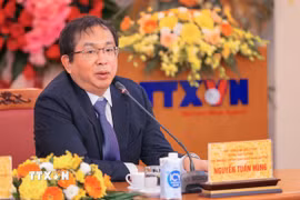 Phó Tổng giám đốc TTXVN Nguyễn Tuấn Hùng. (Ảnh: Hoàng Hiếu/TTXVN)