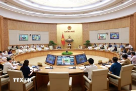 Phiên họp Chính phủ thường kỳ tháng 6 năm 2025 và Hội nghị trực tuyến Chính phủ với các địa phương. (Ảnh: Dương Giang/TTXVN)