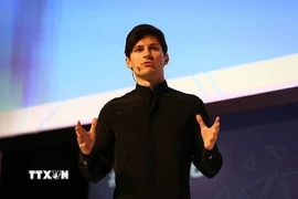 Tỷ phú sáng lập Telegram Pavel Durov phát biểu tại một hội nghị ở Barcelona, Tây Ban Nha ngày 23/2/2016. (Ảnh: Getty Images/TTXVN)