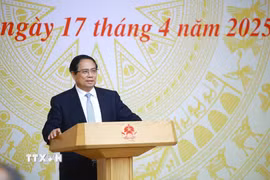 Thủ tướng Phạm Minh Chính chủ trì phiên họp lần thứ 11 của Hội đồng Thi đua-Khen thưởng Trung ương. (Ảnh: Dương Giang/TTXVN)