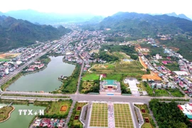 Diện mạo vùng biên viễn Lai Châu đã có nhiều đổi thay lớn. (Ảnh: Việt Dũng/TTXVN)