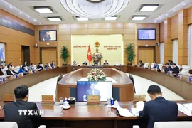 Một phiên họp của Ủy ban Thường vụ Quốc hội. (Ảnh: Doãn Tấn/TTXVN)