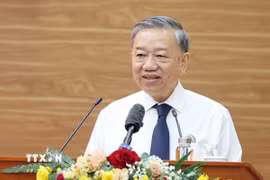Tổng Bí thư Tô Lâm phát biểu. (Ảnh: Thống Nhất/TTXVN)