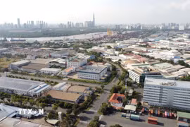 Một góc Khu chế xuất Tân Thuận, Thành phố Hồ Chí Minh. (Ảnh: Trung Tuyến/TTXVN)
