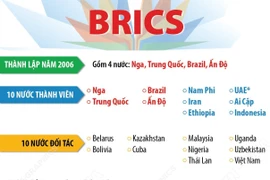 BRICS hiện tại có bao nhiêu nước thành viên và đối tác?