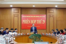 Tổng Bí thư Tô Lâm chủ trì phiên họp thứ 29 Ban Chỉ đạo Trung ương về phòng, chống tham nhũng, lãng phí, tiêu cực. (Ảnh: Thống Nhất/TTXVN)