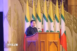 Ông Min Aung Hlaing, Tổng thống Myanmar. (Ảnh: THX/TTXVN)