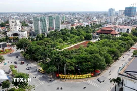 Một góc thành phố Thái Bình. (Ảnh: Thế Duyệt/TTXVN)