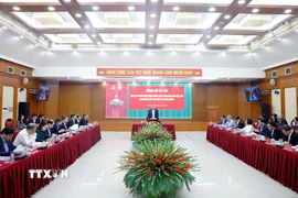 Tổng Bí thư Tô Lâm làm việc với Ủy ban kiểm tra Trung ương. (Ảnh: Thống Nhất/TTXVN)