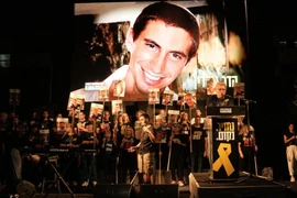 Hình ảnh Trung úy Hadar Goldin, người đã thiệt mạng tại Dải Gaza từ năm 2014. (Nguồn: AP)