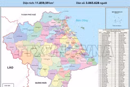 94 đơn vị hành chính cấp xã của thành phố Đà Nẵng năm 2025