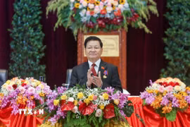 Tổng Bí thư, Chủ tịch nước Lào Thongloun Sisoulith. (Ảnh: THX/TTXVN)
